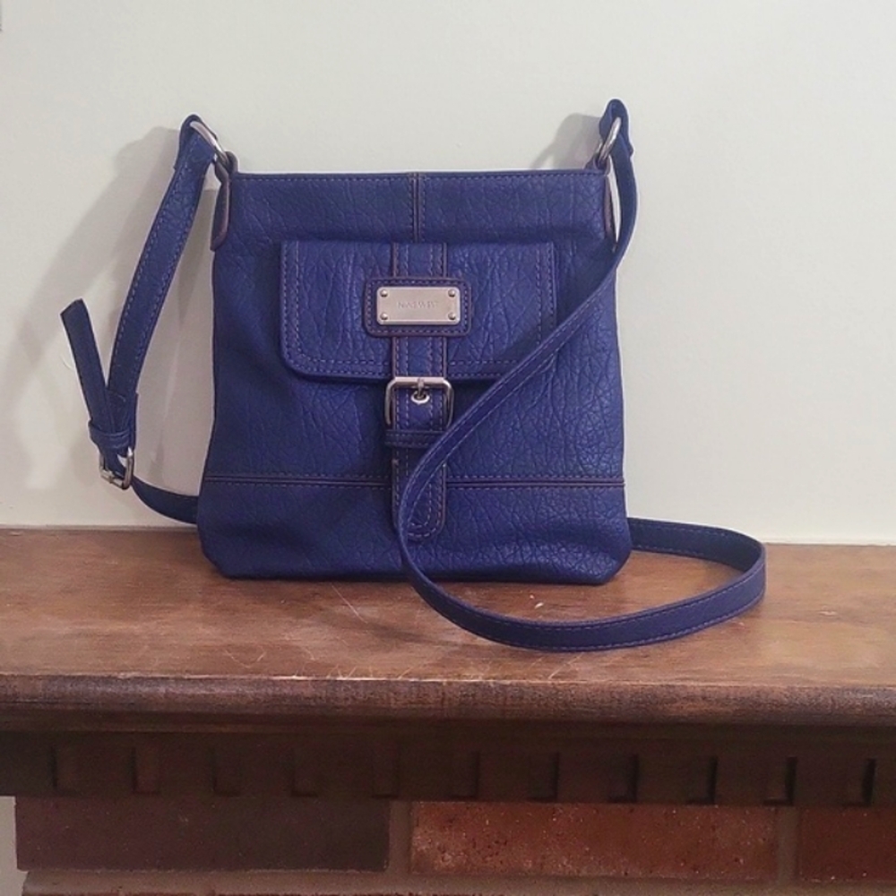Marine Blue Adjustable Crossbody Bag by Nine West